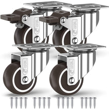 Load image into Gallery viewer, GBL - Castor Wheels 50mm + Screws 200KG | Trolley Wheels for Furniture - GBL Castors
