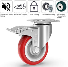 Load image into Gallery viewer, GBL - Castor Wheels 125mm 800KG | Heavy Duty Wheels for Furniture - GBL Castors
