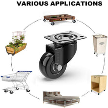 Load image into Gallery viewer, Castor Wheels 50mm 200KG Wheels for Moving Furniture (4 Without Brakes) - GBL Castors
